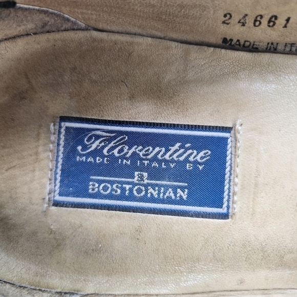 Bostonian Shoes Men 10 M Florentine Tassle Loafer Slip On Dress Black Leather - Picture 3 of 16